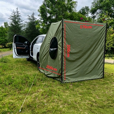 户外车载露营帐篷suv越野车面包车便携折叠防雨洗澡多用全包车尾