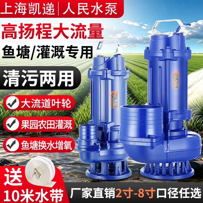清污两用大流量高扬程灌溉抽水泵图片