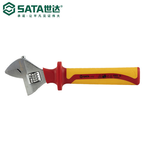 SATA世达VDE绝缘耐压活动扳手6寸/12寸47101/47102/47103/47104