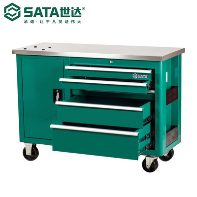 Sata/世达五金工具存储五抽屉带轮工具车95208