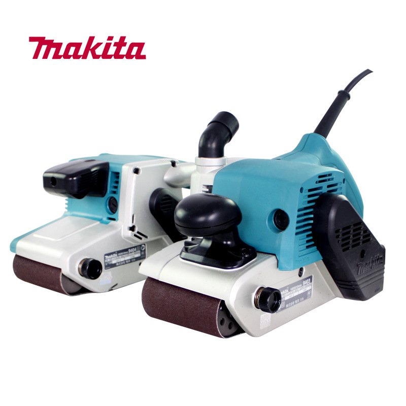 牧田9404带式砂光机木材金属打磨抛光砂纸机木工手提式砂带机吸尘