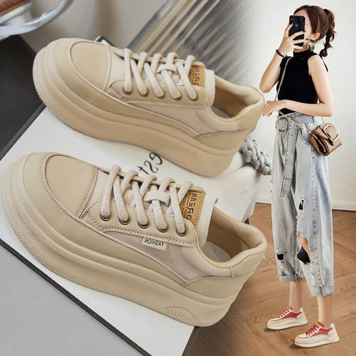 厚底小白鞋子女2026新款休闲板鞋