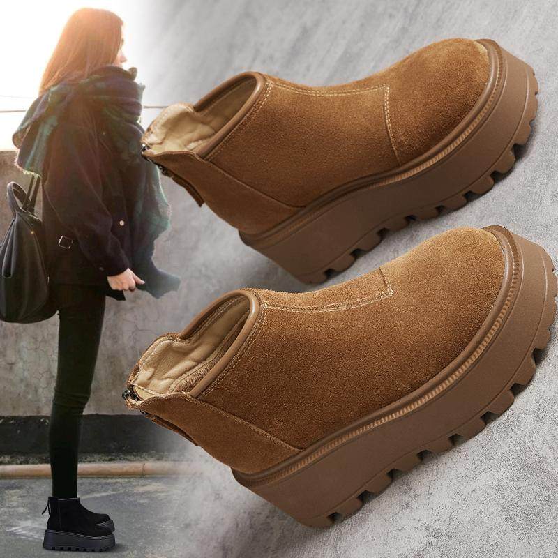 2025新款加绒英伦风马丁靴