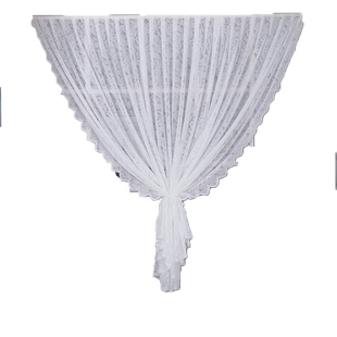 【挂钩款】白纱窗帘纱帘透光不透人遮光飘窗纱窗白色幻影纱幔窗纱