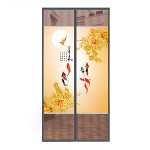 防盗门纱帘夏季透气磁吸免粘贴