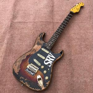 做旧SRV访旧款桤木ST芬达款玫瑰木电吉他可代发国外 支持单只定做