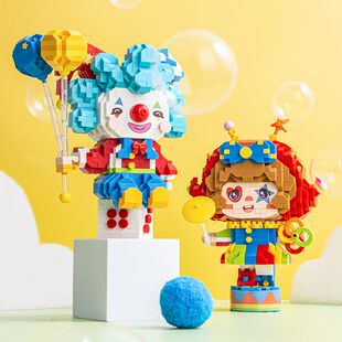 俐智LOZ小颗粒积木 玩具益智男孩女孩成人礼物摆件 小丑微钻拼装