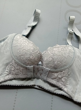 4扣调整型文胸　带胸托带钢圈　聚拢舒适　70B 65C  灰色