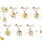 四叶草金属小挂件珠链吊饰 传递幸福 现货日本正品 sanx轻松熊新款