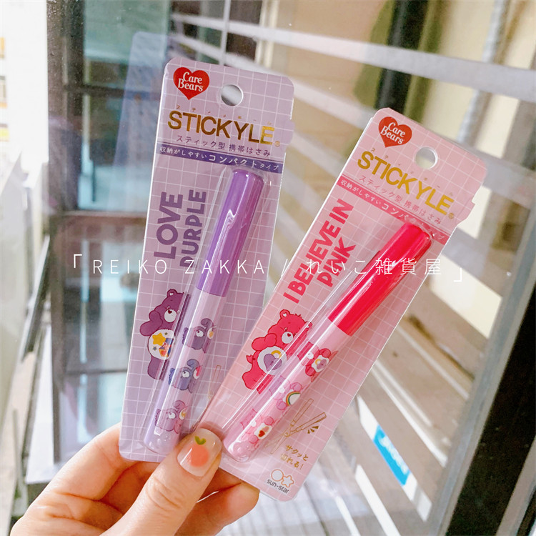 스팟 일본 썬스타 제작 디즈니 토이스토리 레인보우베어 펜형 휴대용 가위 스테인레스