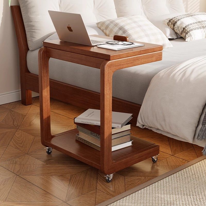 床边实木桌可移动桌子带滑轮床头置物桌倾斜桌沙发边几儿童学习桌,住宅家具,茶几,淘宝优惠券,粉丝福利购,淘宝优惠卷