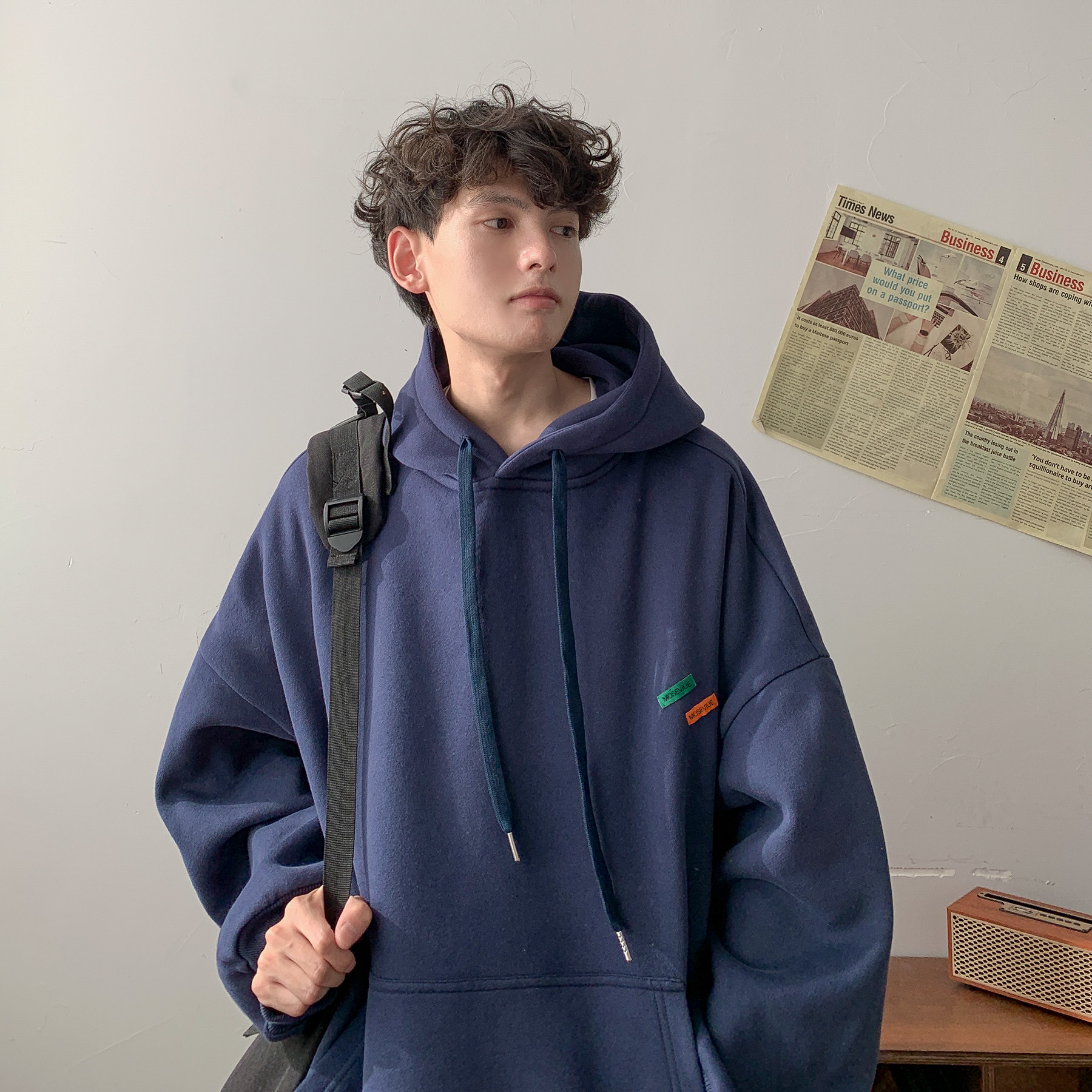 小标连帽卫衣A425-Y2103-P68控88，男装卫衣，电商A425