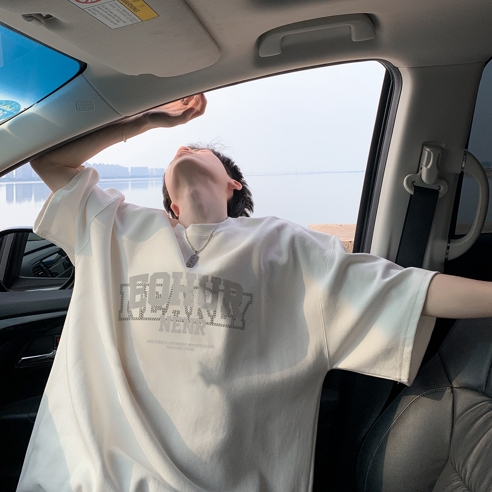 潮流美式字母排版圆领短袖T恤A425-T3932-P28控38面料棉，男装T恤，电商A425