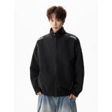 时尚潮流宽松拉链夹克衫外套A425-W6308-控138-面料聚酯，男装夹克，电商A425