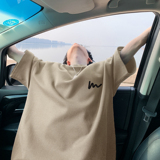 简约百搭线条字短袖T恤A425-T3595-P28控38面料棉，男装T恤，电商A425