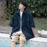 夏季日系短袖衬衫A425-C2700-P48控69面料棉，男装T恤，电商A425