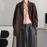 秋装西服垫肩廓形西装A425-W616-P98控108，男装西服套装，电商A425