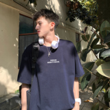 潮流百搭字母少年感短袖T恤A425-T4073-P28控38面料棉，男装T恤，电商A425