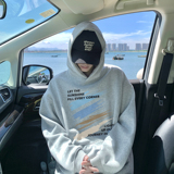 潮流彩色水墨图案连帽卫衣男A425-Q3688-P58控78面料65%棉35%聚酯，男装卫衣，电商A425