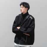 潮流反光条拼接立领夹克外套A425-W6308-P108控138面料聚酯，男装夹克，电商A425