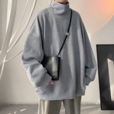 半高领堆堆领肌理面料打底衫卫衣A425-Y321-P68控78，男装T恤，电商A425