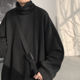 半高领堆堆领肌理面料打底衫卫衣A425-Y321-P68控78，男装T恤，电商A425