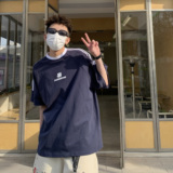 潮流插肩条纹圆领短袖T恤A425-T5145-P45控59面料棉,男装T恤,电商A425,电商基地 潮流插肩条纹圆领短袖T恤A425-T5145-P45控59面料棉,男装T恤,电商A425,电商基地