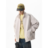 时尚潮流宽松拉链夹克衫外套A425-W6308-控138-面料聚酯，男装夹克，电商A425