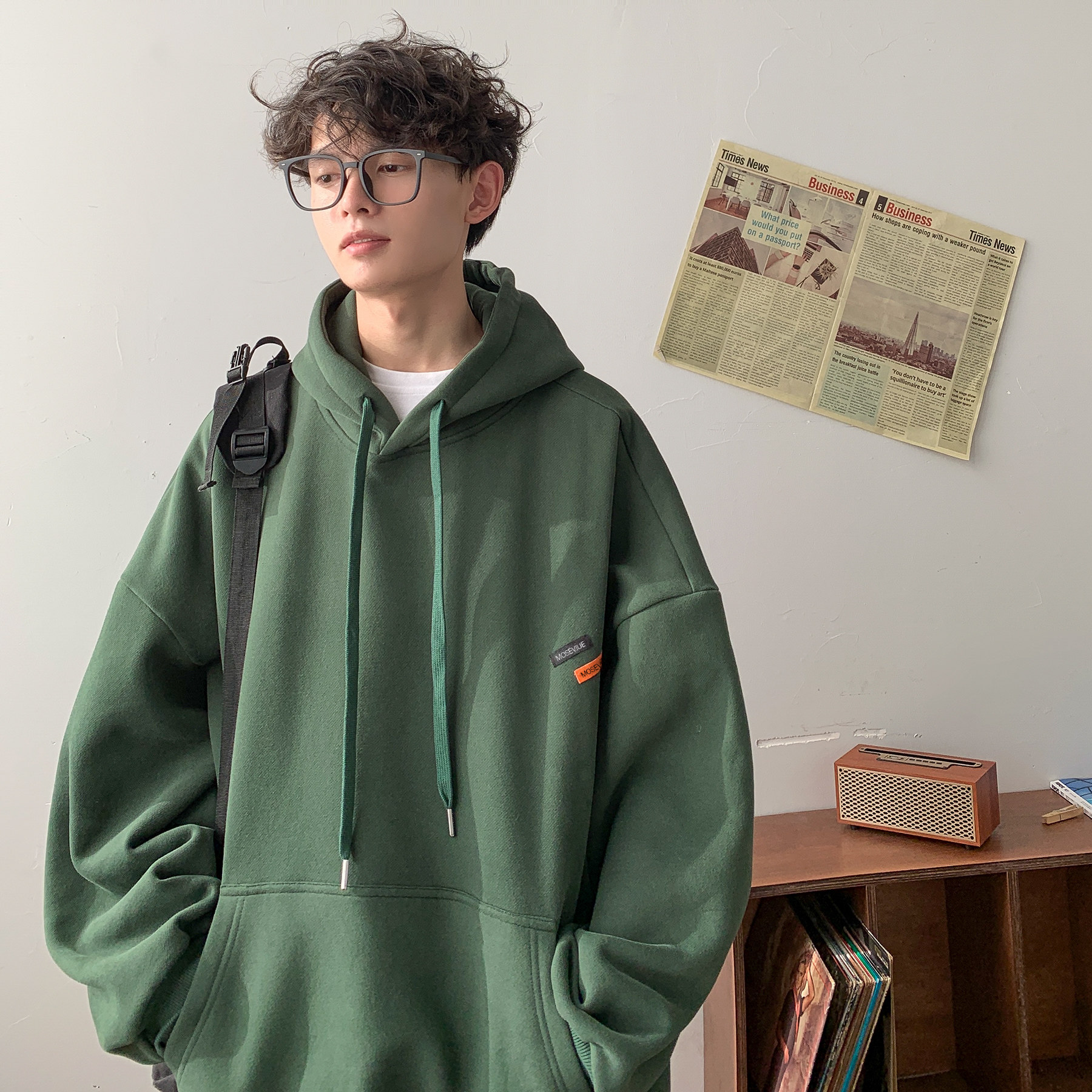 小标连帽卫衣A425-Y2103-P68控88,男装卫衣,电商A425