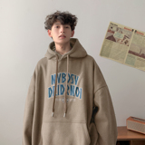 字母连帽卫衣A425-Y2951-P65控78面料65%聚酯35%棉，男装卫衣，电商A425