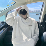 潮流哥特字小标连帽卫衣A425-Q3527-P65控78面料65%%棉35%聚酯，男装卫衣，电商A425