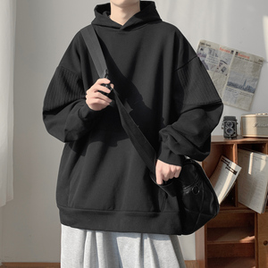 潮流百搭拼接连帽卫衣A425-Y3015-P88控108面料50%棉50%聚酯图片