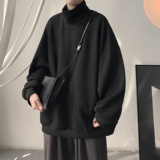 半高领堆堆领肌理面料打底衫卫衣A425-Y321-P68控78，男装T恤，电商A425