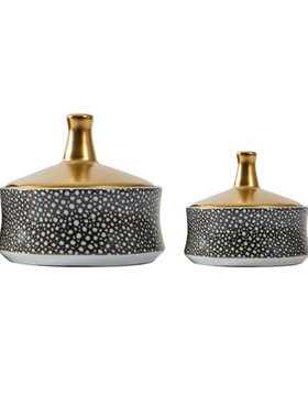 现代轻奢陶瓷储物罐摆件客厅酒柜书房博古架样板间酒店民宿软装饰