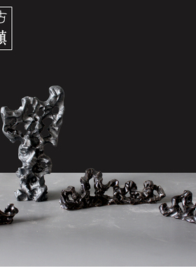 新中式风禅意陶瓷书桌仿太湖石