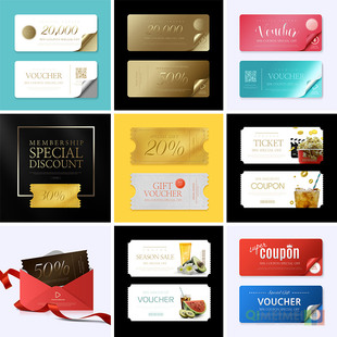 优惠券活动信封横幅广告图淘宝店铺装修PSD平面设计素材模板90504