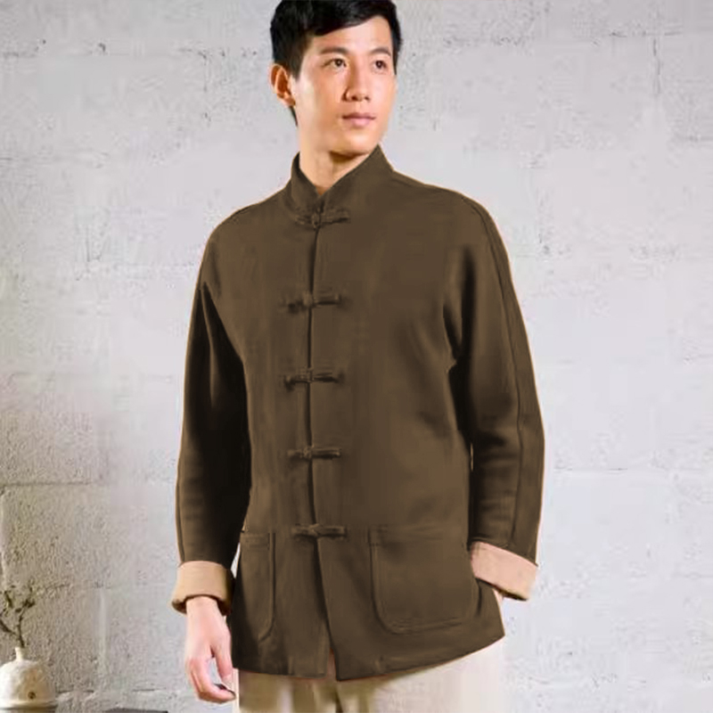 慈缘盘扣修身款百搭外套