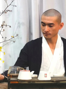 春季原创新款男女款上衣假两件衬衣汉服茶服中国风衣唐装60864