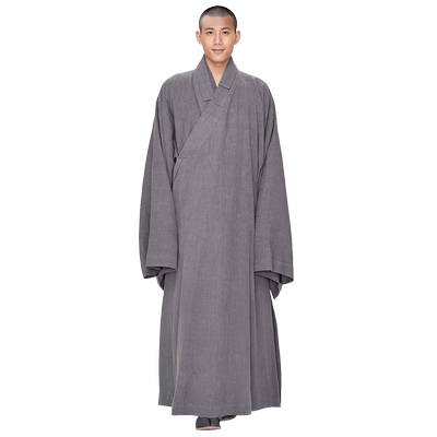 慈缘秋冬季加厚苎麻大褂传统大领