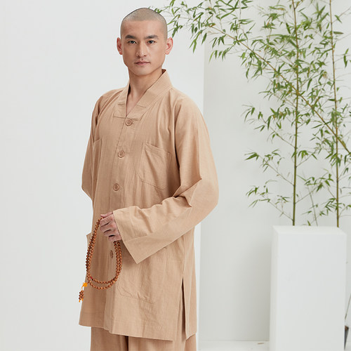 慈缘僧服夏季薄款纯棉和尚服套装