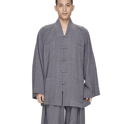 慈缘棉麻套装出家师父禅修和尚服