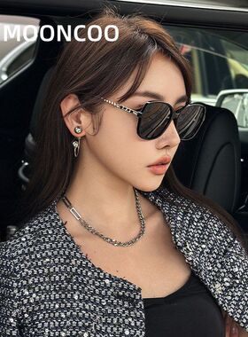 芈蔻高级感链条偏光太阳镜时尚