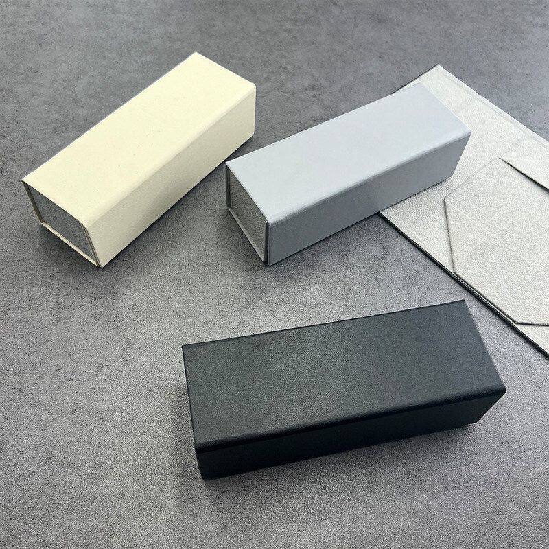 定制logo眼镜盒折叠太阳镜墨镜盒正方形大框眼镜盒侧翻盖盒子