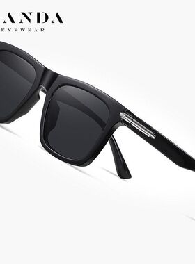 新款潮流偏光太阳镜时尚方形大框