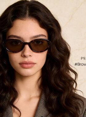 欧美墨镜大牌小椭圆经典时尚板材