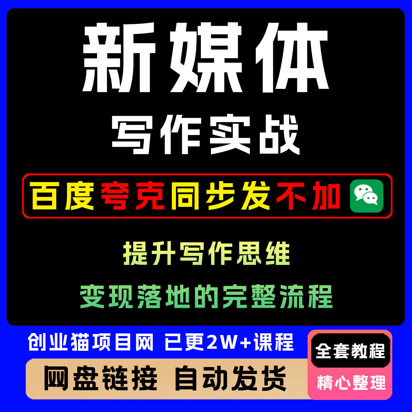 2025年新媒体写作实战,提升写作思维和变现能力完整流程