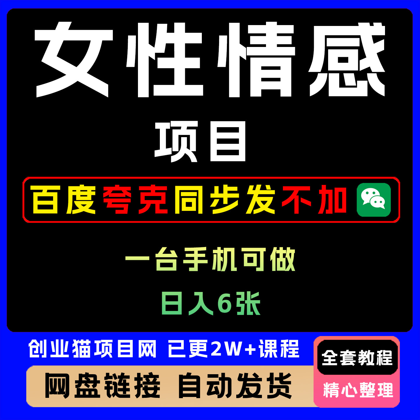 2025女性情感项目小白制作简单目模式后续自然升大客单日入6张