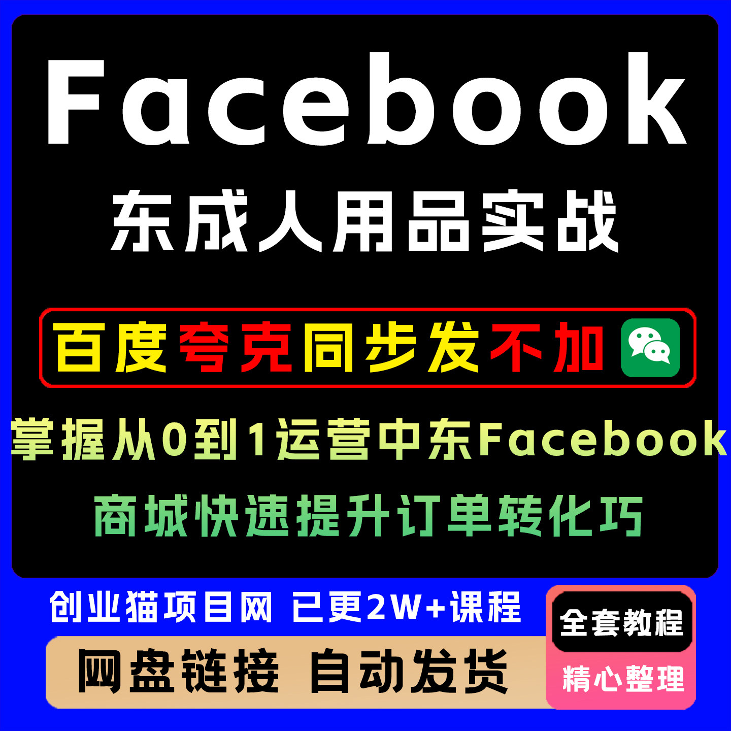Facebook中东成人用品实战，掌握从0到1运营中东Facebook商城图片