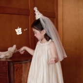 儿童小公主party生日帽头箍甜美女童生日尖尖帽宝宝头纱网纱发箍