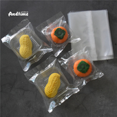 100只 锯齿全透明机封袋蛋黄酥袋曲奇袋磅蛋糕玛德琳冰皮青团加厚